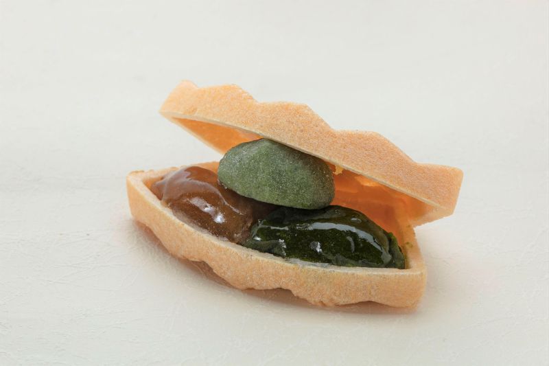 彩最中 抹茶餡＆黒蜜餡＆蓬餅